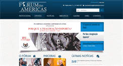 Desktop Screenshot of forumamericas.org.br